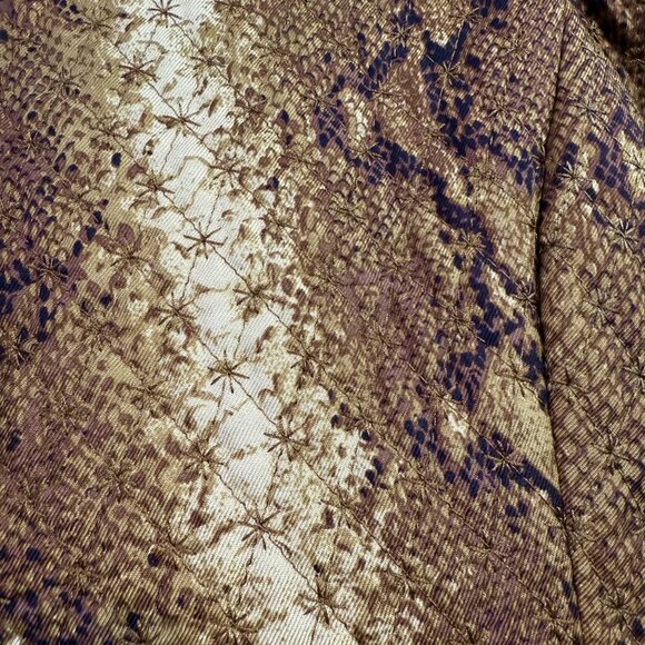 Carlisle Jacket Size 6 Cropped Snake Print Structured Quilted Blazer Y2K Vintage - Picture 7 of 13